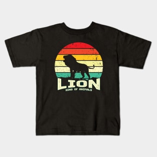 lion king of animals Kids T-Shirt